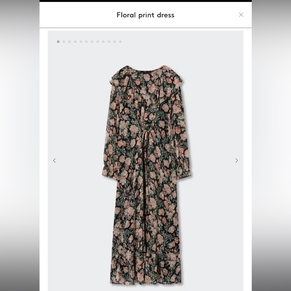Mango floral print dress- perfect for family pictures!!
